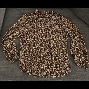 Loft Floral Maternity Blouse Size Small